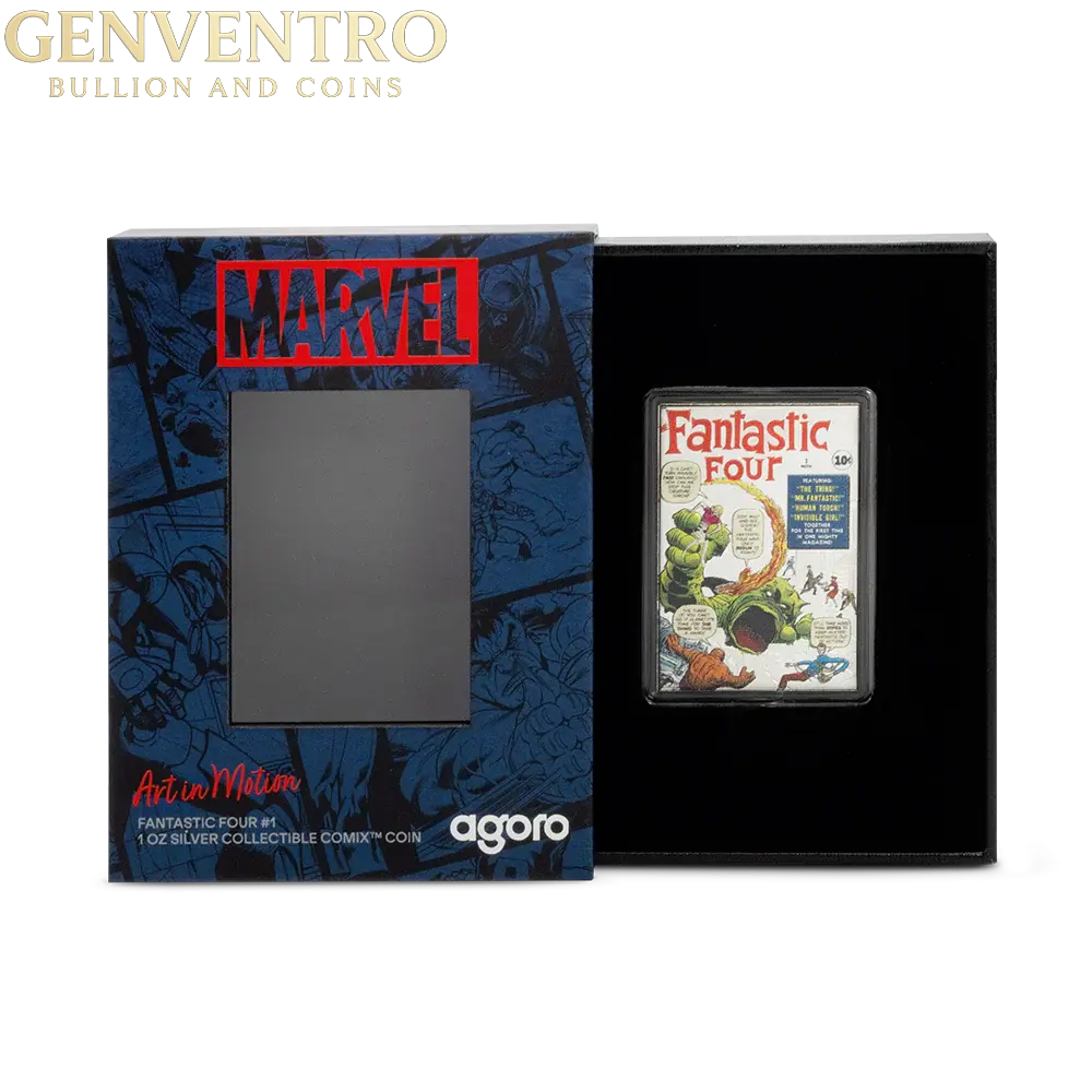 COMIX - Marvel Fantastic Four #1 - 1 oz .999 Silver - Agoro New in Box