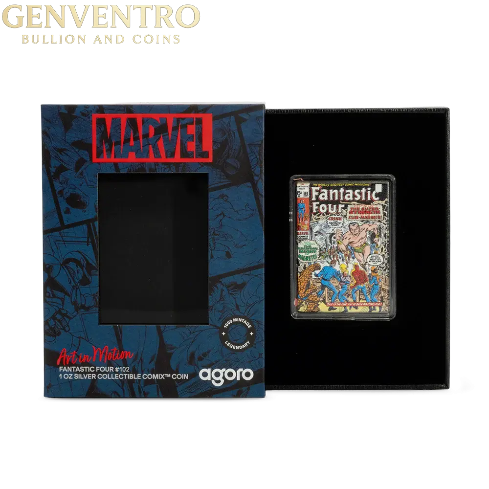 Agoro COMIX Marvel Fantastic Four #102 - 1 oz Silver Collectible Coin/Bar - New