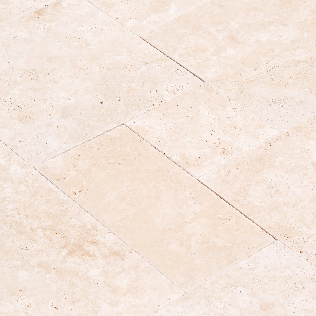 Travertine Miletos Ivory Tumbled Pavers