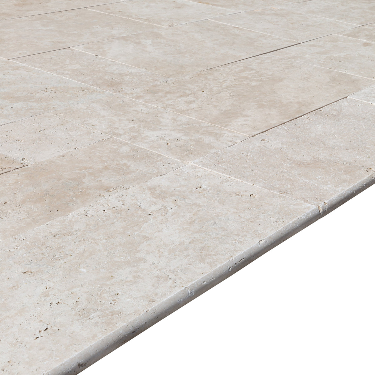Travertine Miletos Ivory Tumbled Pavers