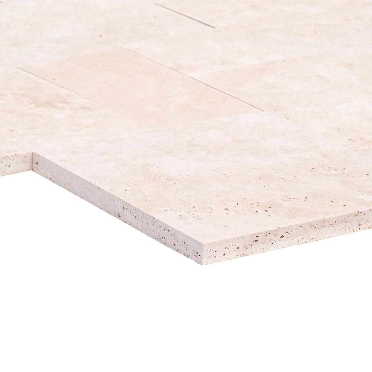 Travertine Miletos Ivory Tumbled Pavers