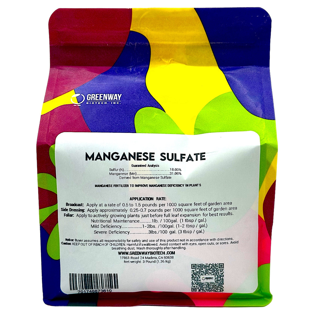 Organic Manganese Sulfate Fertilizer