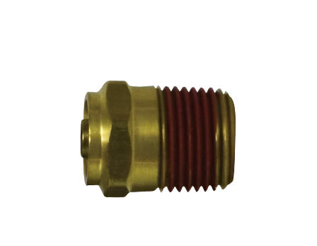 1/4in Tube to 1/4in Male Pipe Brass Push Connector