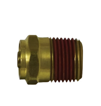 3/8in Tube to 3/8in Male Pipe Brass Push Connector