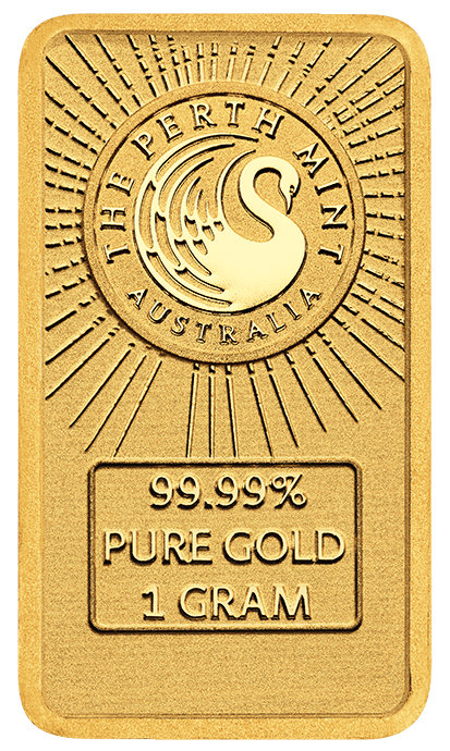 2026 Perth Mint Dune 1g Gold Bar in Card