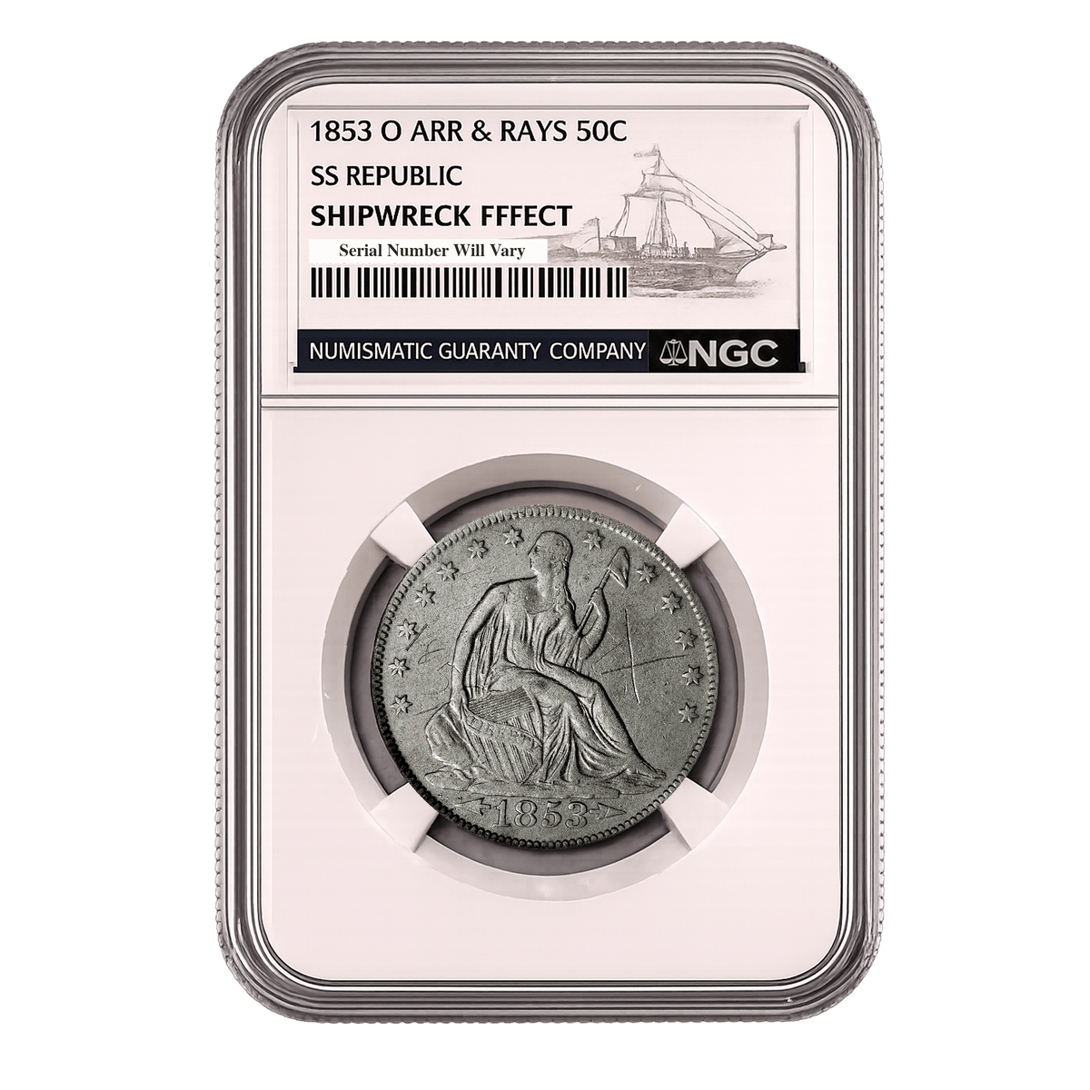 2026 Ultrabreaks Shipwreck Secrets NGC Graded Coin Mystery Pack with Pure Gold Chaser