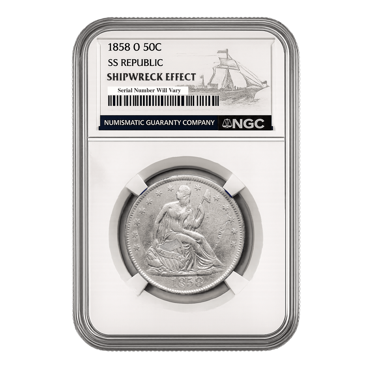 2026 Ultrabreaks Shipwreck Secrets NGC Graded Coin Mystery Pack with Pure Gold Chaser