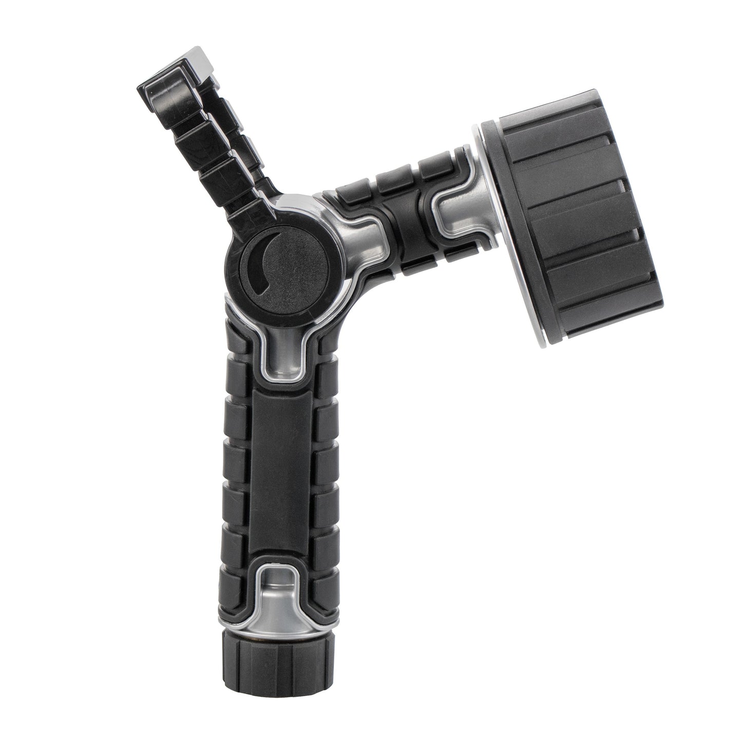 6-Pattern Oversize Multi Pattern Nozzle with Firehose Handle and Integrated Swivel 26658