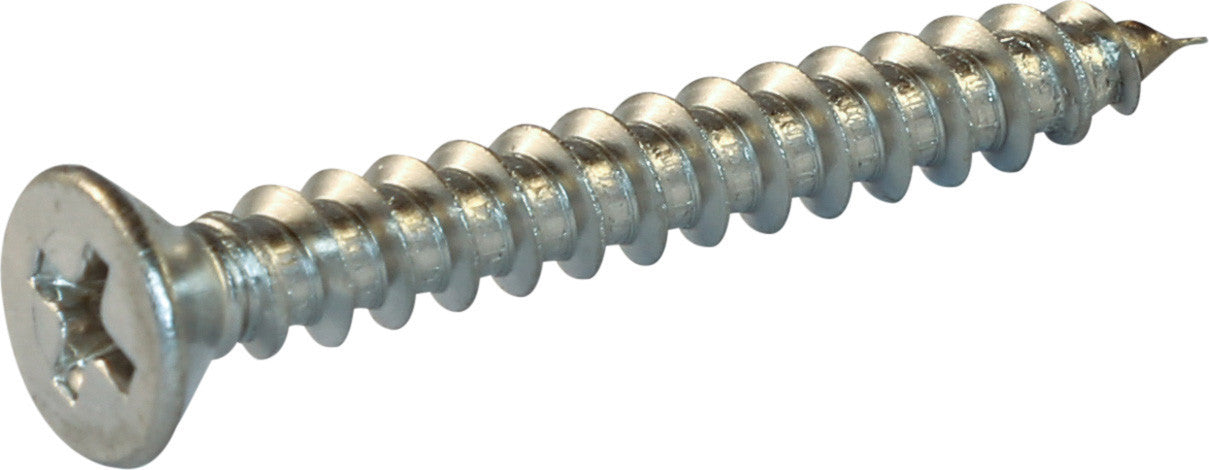 8 x 3 Phillips Flat Sheet Metal Screw 18-8 (A2) Stainless Steel