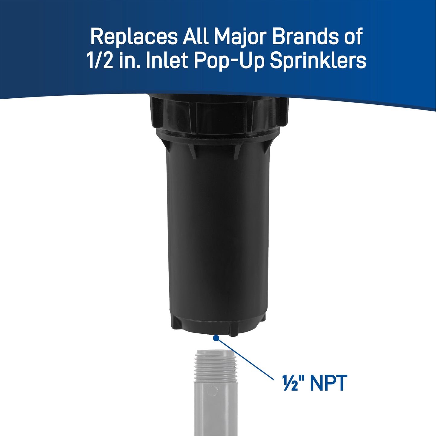 12"400 Series Spray Head w/15' Brass Adj Nozzle