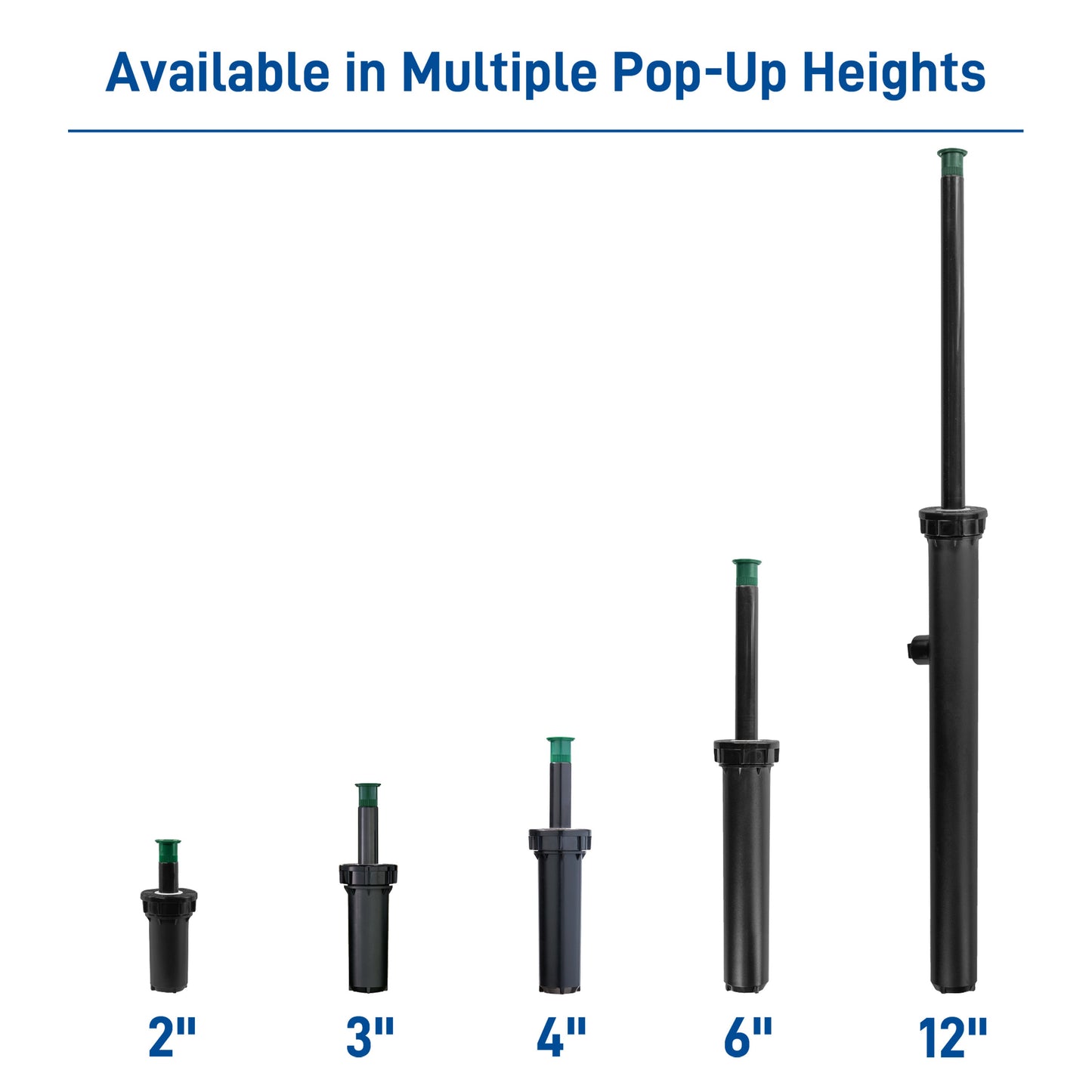 Professional Pressure-Regulating Spray Heads with Flush Caps