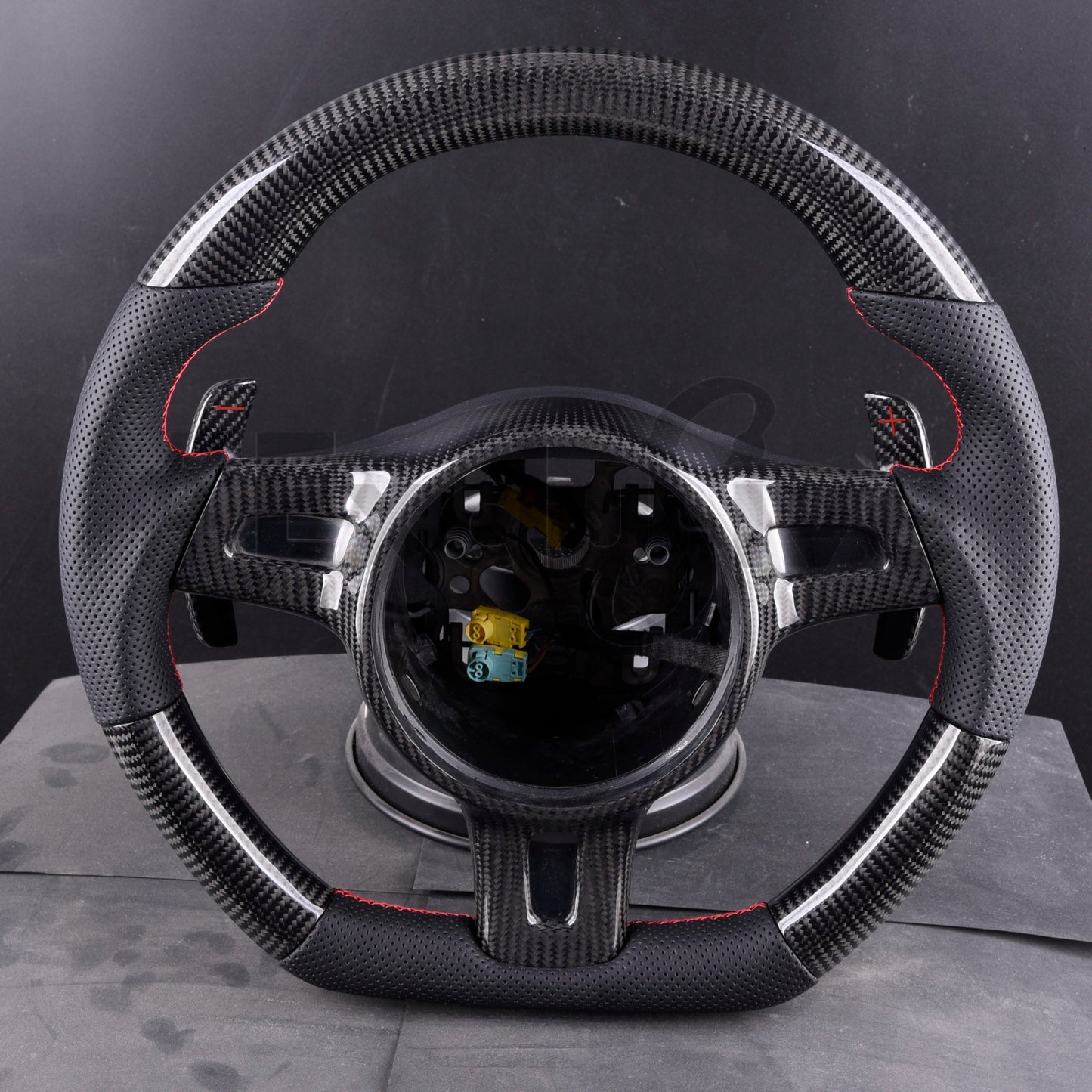 2009 - 2016 Porsche 911, GT3, Boxster, Cayman, Cayenne, & Panamera s |  Custom Steering Wheel by Exclusive Steeringfor