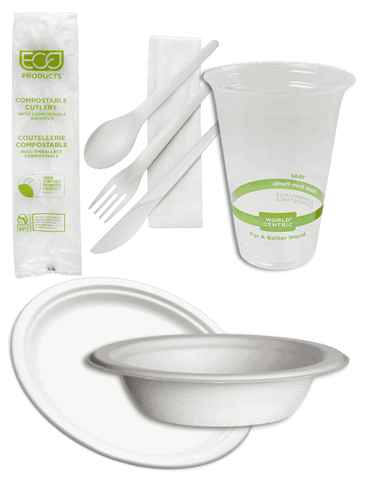 Party Kit: Plates, Cold Cups, Bowls, and Cutlery (50 Sets)