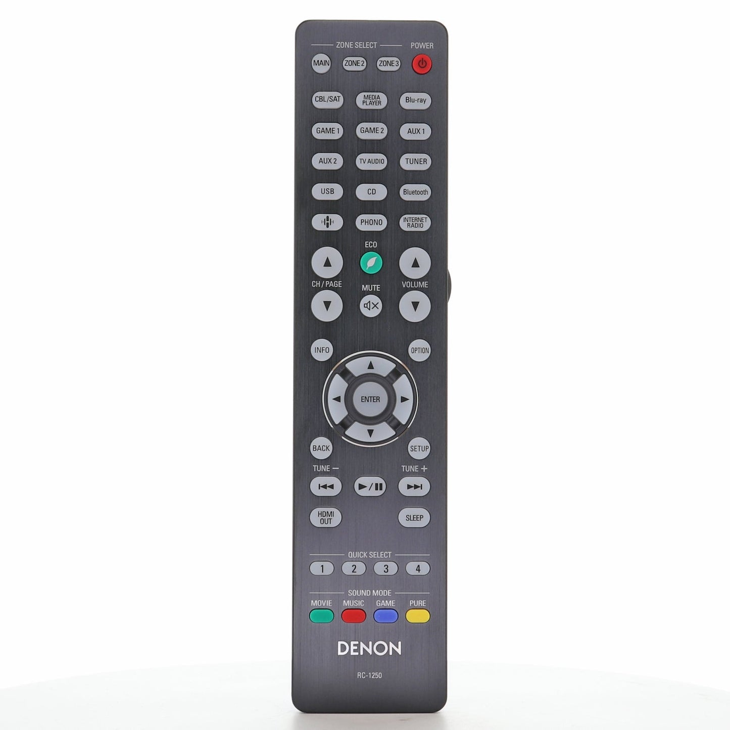 Denon RC-1250 A/V Receiver Remote Control | AVR-A1H - 30701029100AD