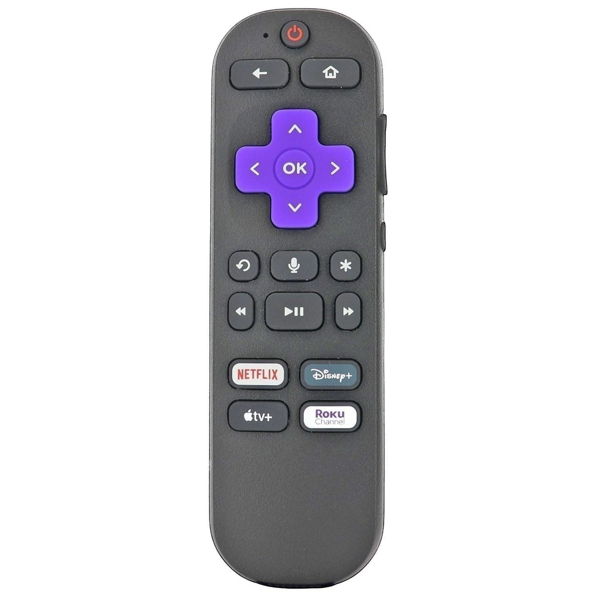 Anderic Substitute for Roku 2 RF Headphone jack Streaming Remote Control [RCGZ1, NO HEADPHONE JACK]