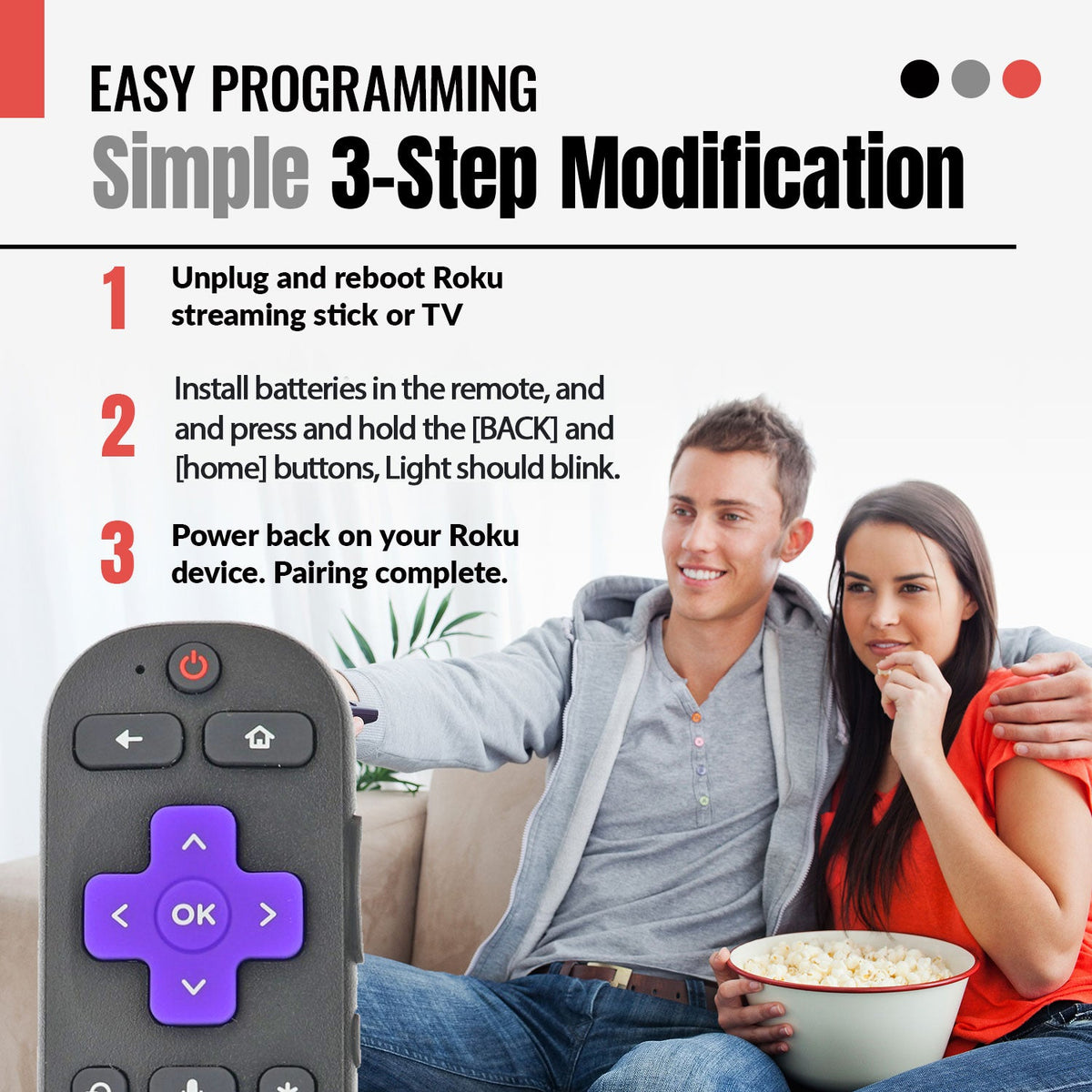 Hisense RC-FA5 2023 ROKU TV Remote Control | Voice | RF - 3226001295