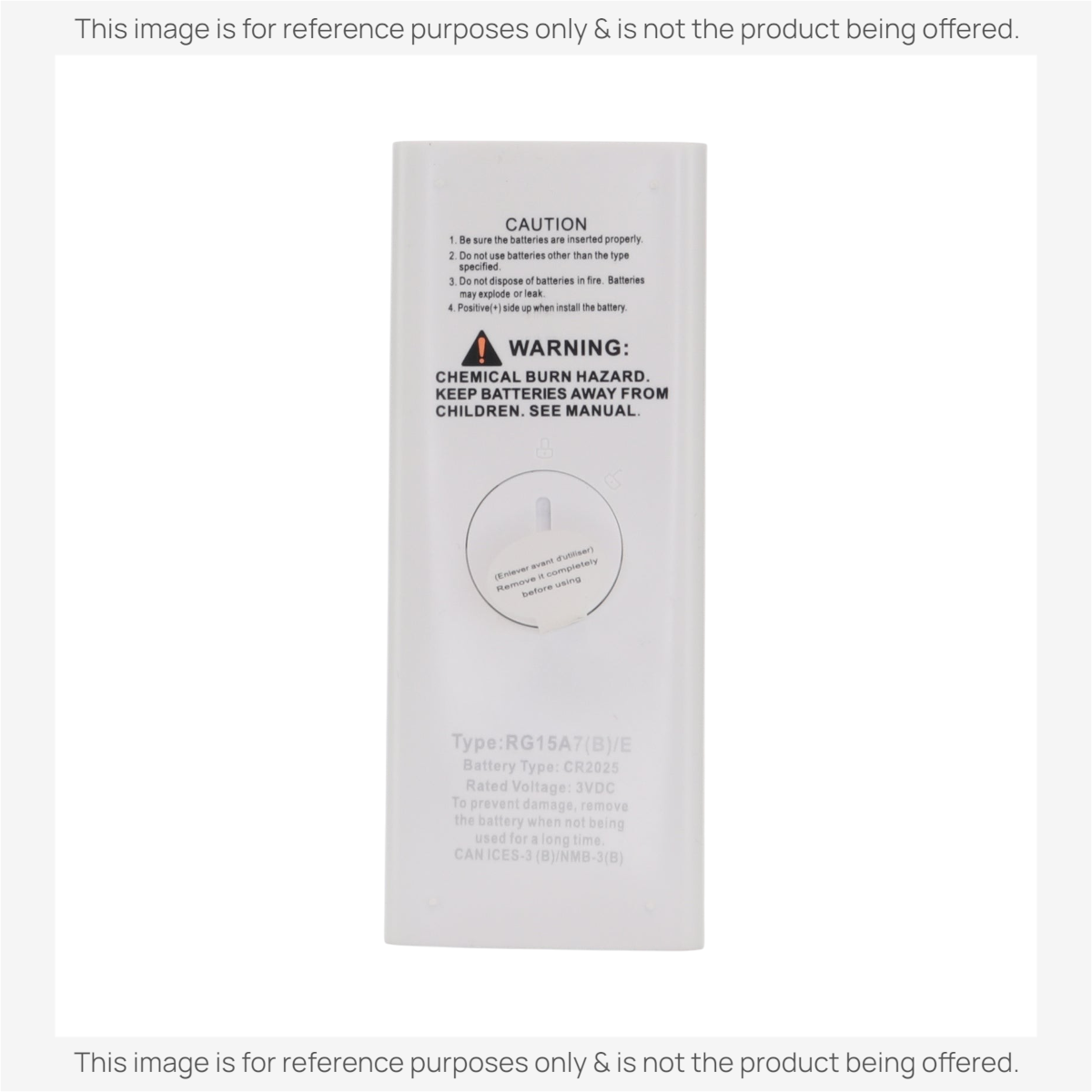 Anderic Substitute for Midea RG15A7(B)/E U-shaped Window Air Conditioner Remote Control - 17317000A58346 [KTN828]