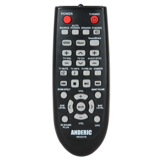 Anderic RR2547B Replacement Sound Bar Remote Control for Samsung AH59-02547B, AH59-02380A, AH59-02330A and Others