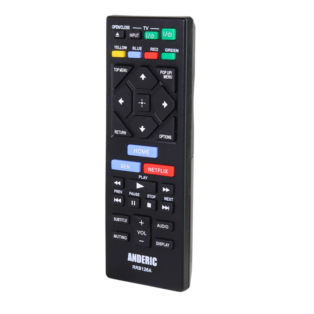Anderic Substitute for Sony RMT-B103A Blu-ray Disc Remote Control 1-480-740-11 [RRB126A]