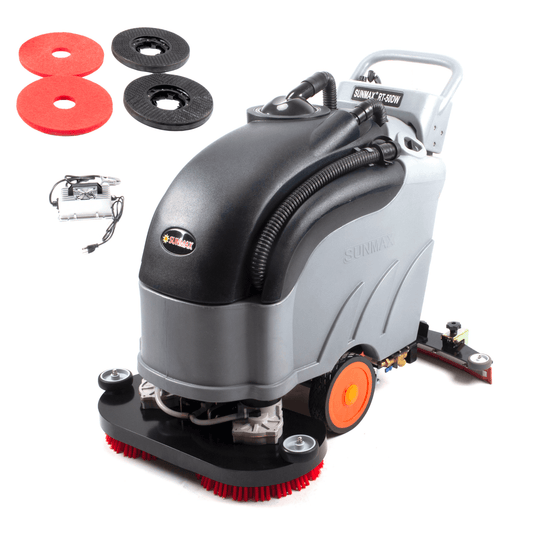 RT50DW 28" Self-Propelled Dual-Brush Floor Scrubber — Clean Large Floors Faster With Less Labor