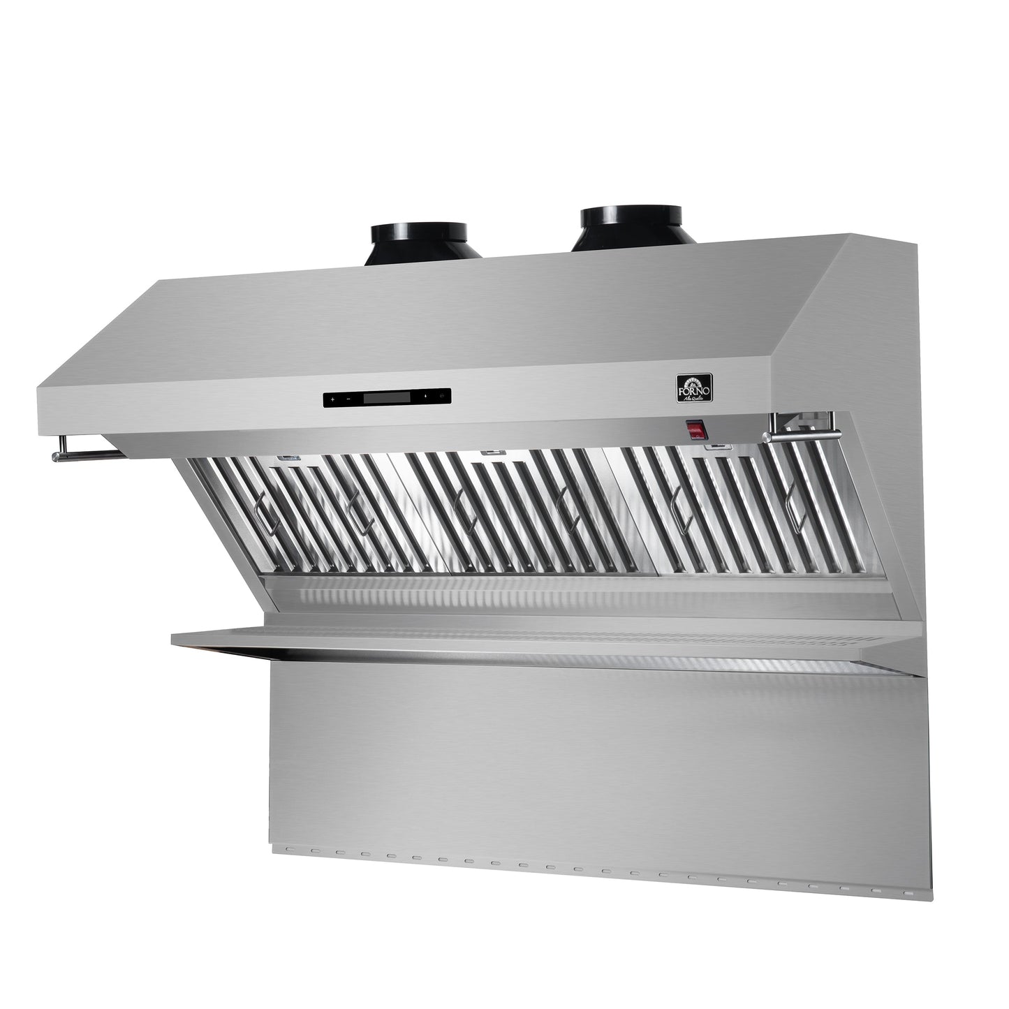 Forno Savona 48-Inch Wall Mount Range Hood, Baffle Filters, Backsplash Included