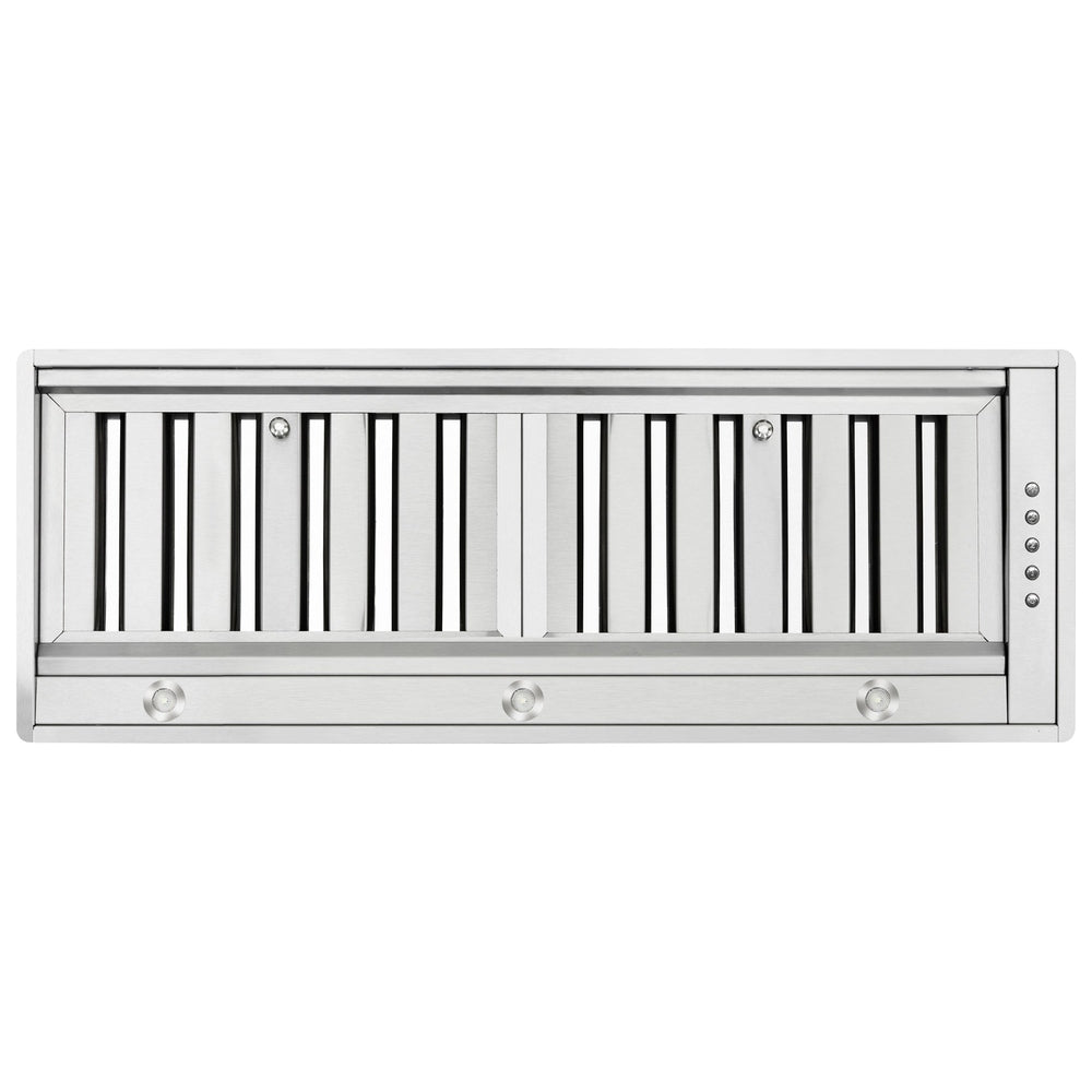 Forno Frassanito 30-Inch Insert Range Hood, 450 CFM, Stainless Steel Baffle Filters, LED Lighting