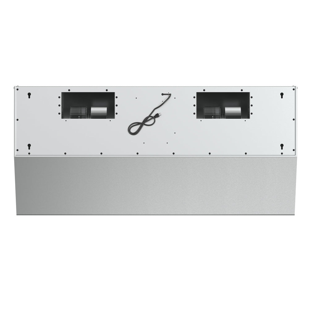 Forno Palazzo 48-Inch Wall Mounted Range Hood, Stainless Steel, Heavy Duty Baffle Filters, Remote Control