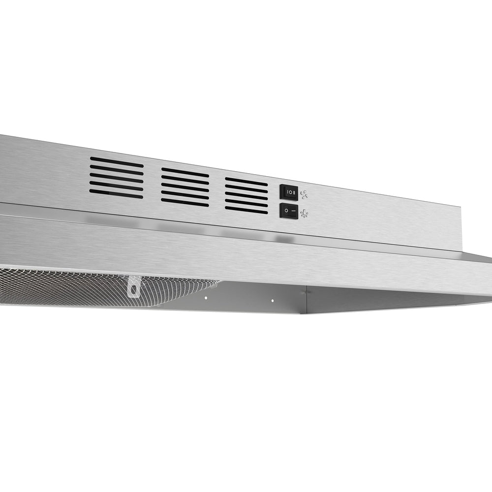 Forno Cappa 30-Inch Under Cabinet Range Hood, Stainless Steel, 200 CFM, Convertible, LED Lighting