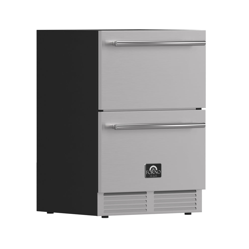 Forno Cosenza 24" Built-In Drawer Freezer with Ice Maker, 4.69 cu.ft.
