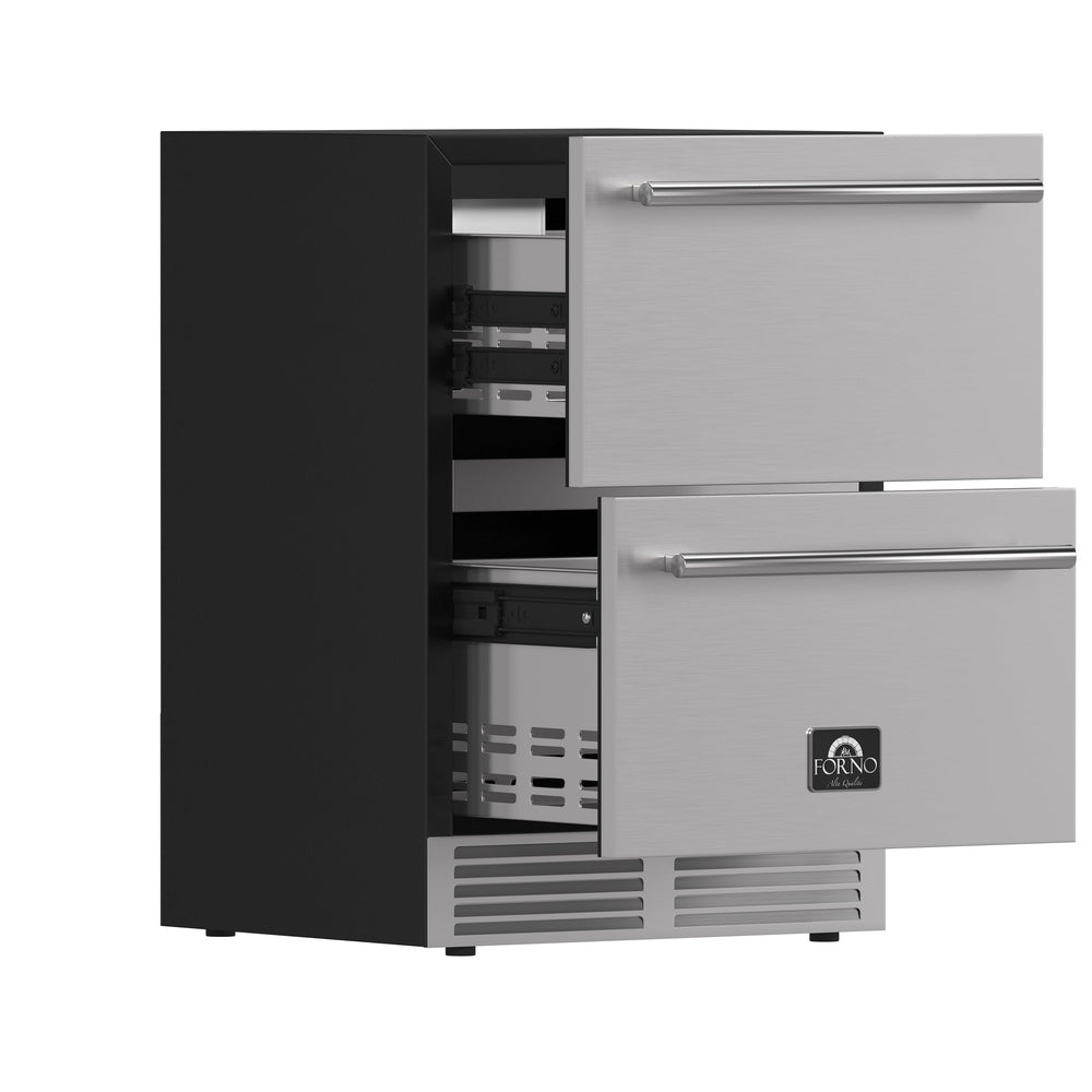Forno Cosenza 24" Built-In Drawer Freezer with Ice Maker, 4.69 cu.ft.