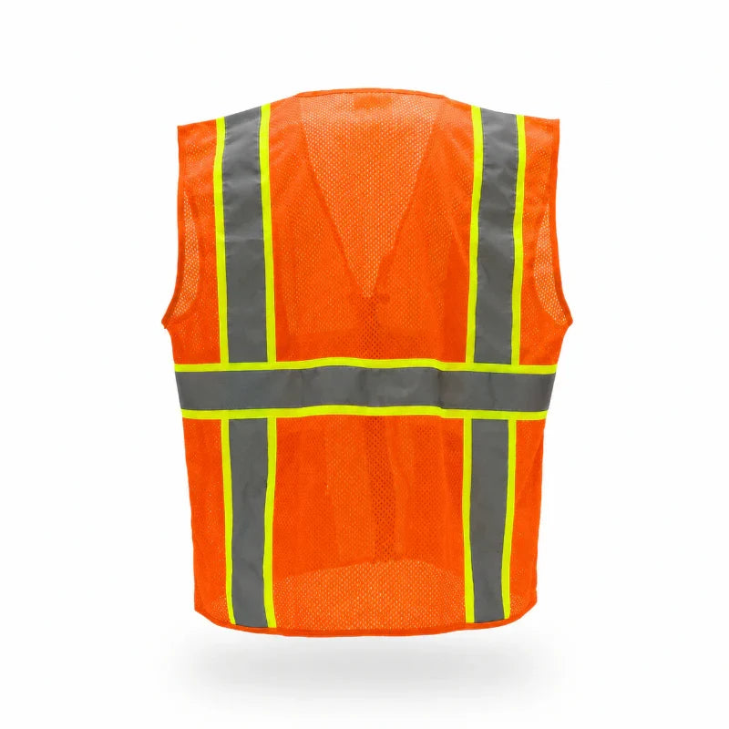 Hi Vis Safety Vest – Durable Reflective Design with 4 Pockets