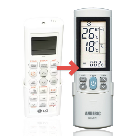 Anderic Substitute for LG AKB74675304 Air Conditioner Remote Control /AKB73315601 [KTN828]