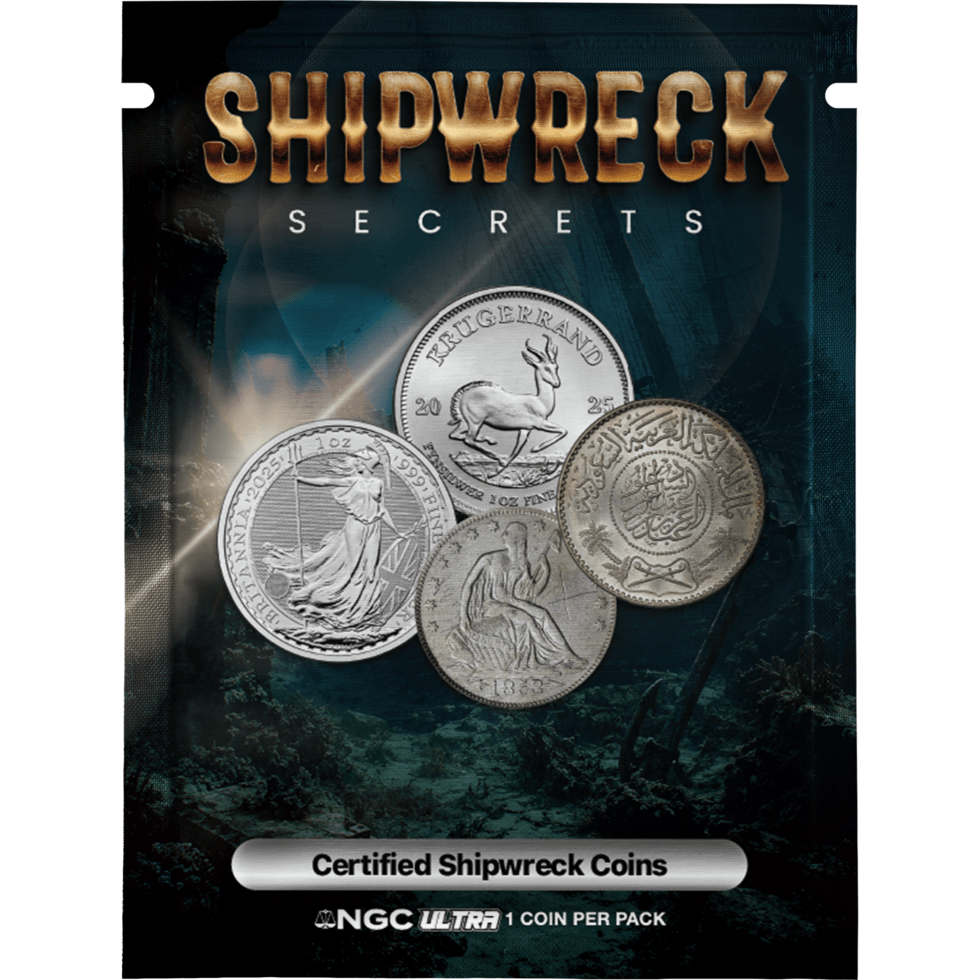 2026 Ultrabreaks Shipwreck Secrets NGC Graded Coin Mystery Pack with Pure Gold Chaser
