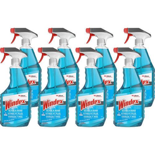 Windex® Ammonia-D Glass Cleaner, Fresh, 32 oz. Spray Bottle, 8 Bottles (322338)