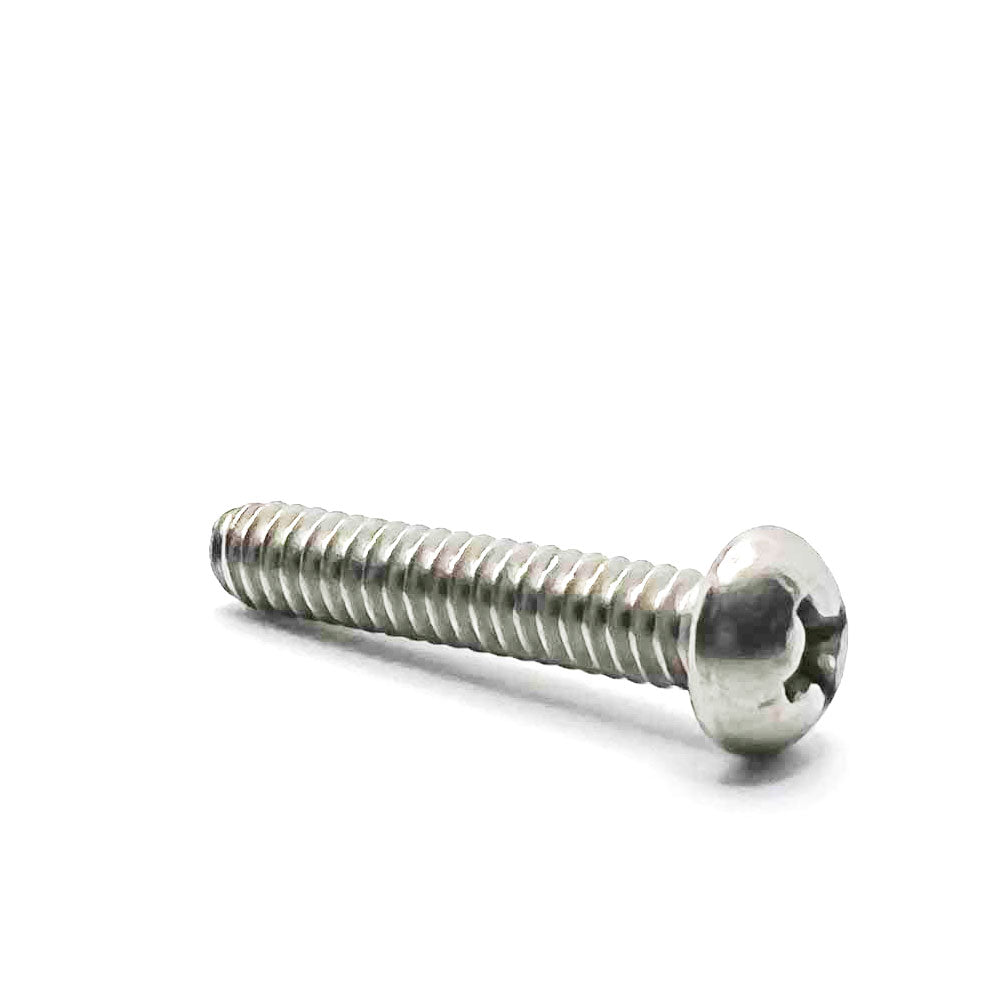 #10-24 x 1in UNC Stainless Steel Phillips Round Machine Screw