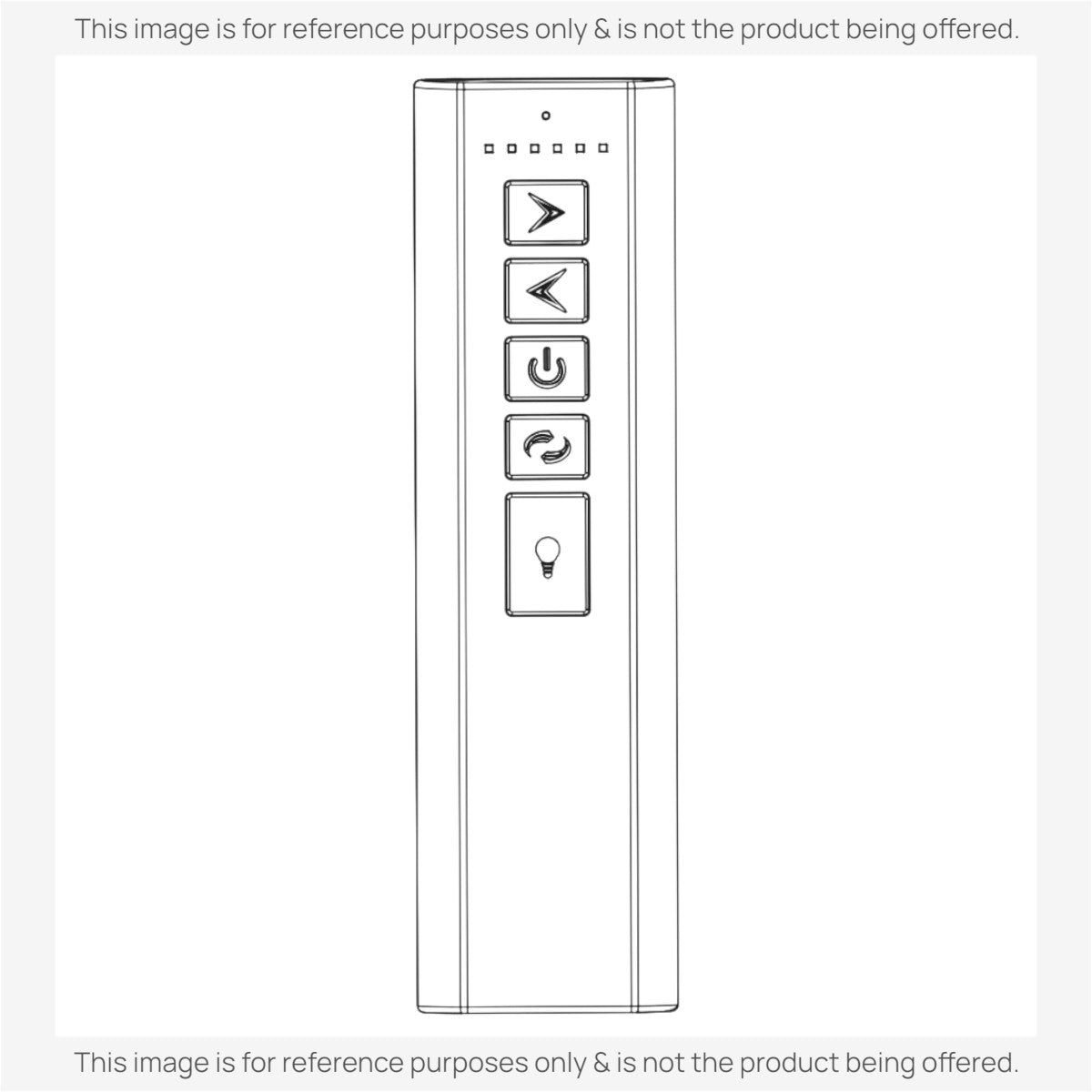 Anderic Substitute for Monte Carlo R8Y7RC04-CF Visual Comfort Ceiling Fan Remote Control | 2.4 GHz - 7rc04-cf100001 [DC1-DC8-KIT]