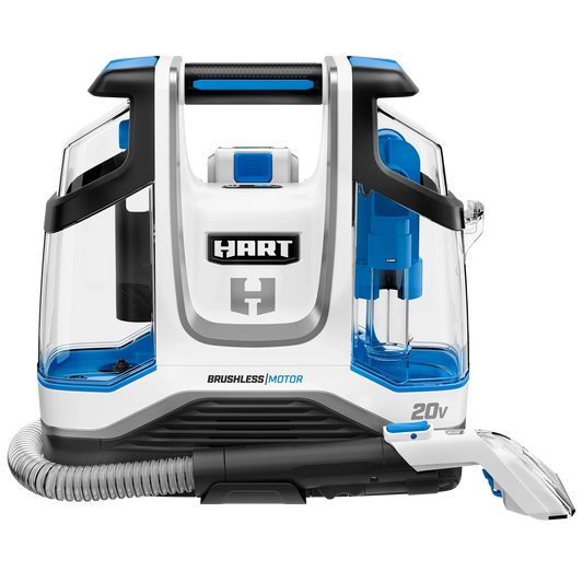 HART 20-Volt Cordless Carpet & Upholstery Spot Cleaner with (1) 20-Volt 4Ah Battery, HPSP25B (Damaged Box)