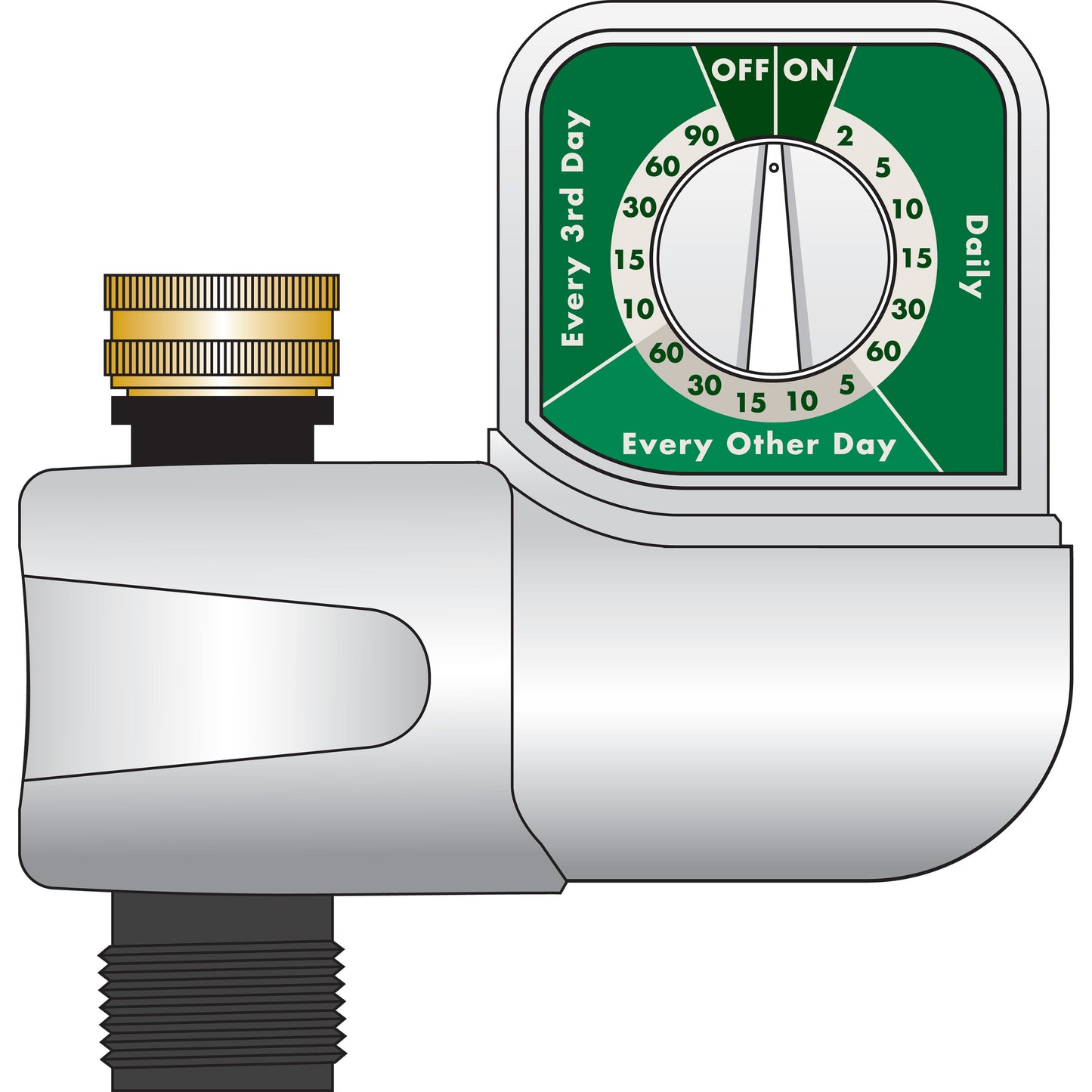 1-Outlet Automatic Single-Dial Hose Faucet Timer 62024