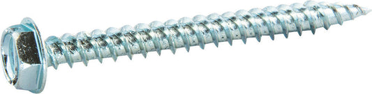 10 x 1 1/2 Slotted Hex Washer Self Piercing Screw Zinc Plated (5/16 drive)