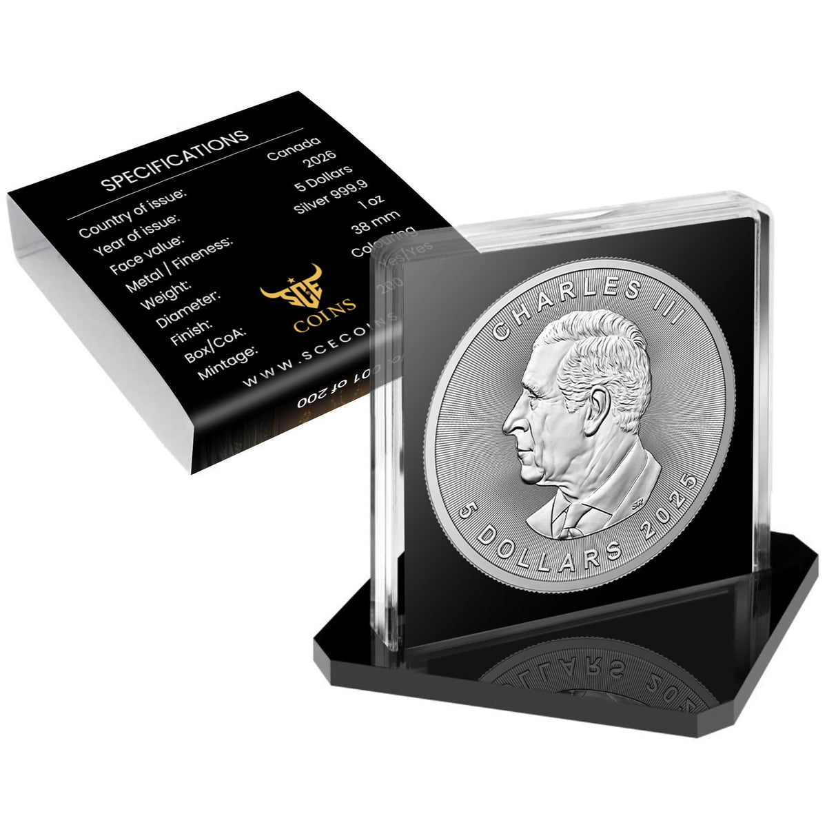 2026 Canada Maple Leaf - Still Flexible Edition - 1 oz Silver Coin - Mintage 200