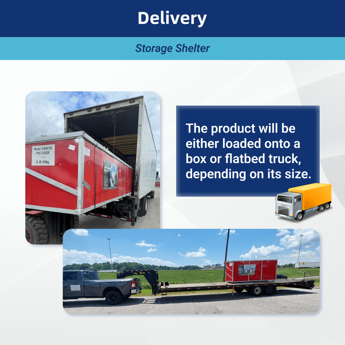 W40'xL80'xH21' Double Truss Storage Shelter, 10' Truss Spacing