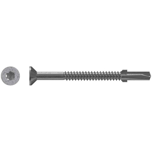 #14 x 3 Strong-Drive® TF WOOD-TO-STEEL Screw (Collated) Drive T30 6-Lobe Mechanically Galvanized - Pack (750)