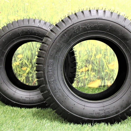 16x6.50-8 4 PLY Turf Tires for Lawn & Garden (Set of Two)