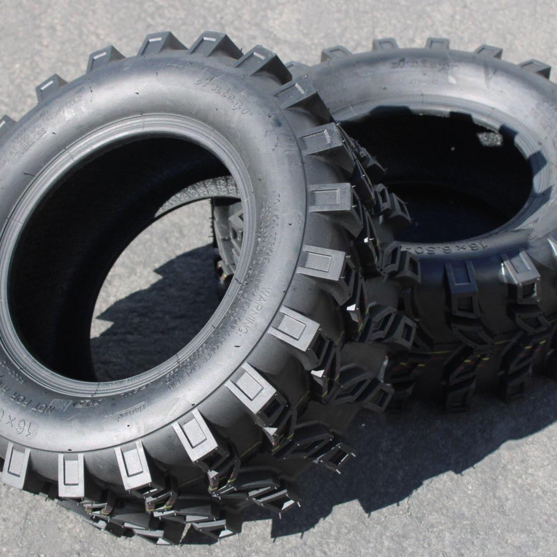 (Qty: 1) Antego 16X6.50-8 ATW-046 6 ply Snow tires Directional