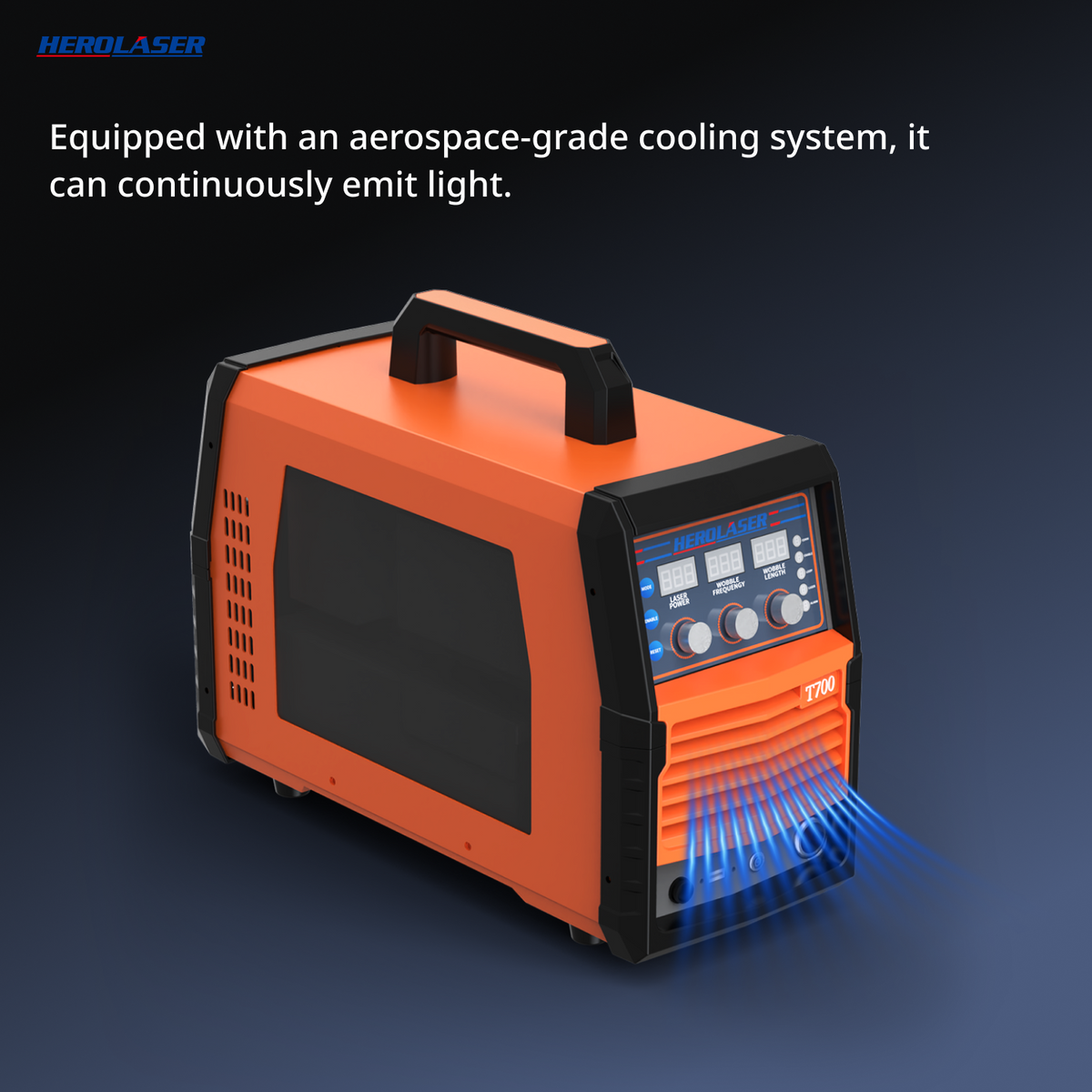 T700 700W Air-Cooled 3-in-1 Laser Welder, Cleaner & Cutter (No Screen)