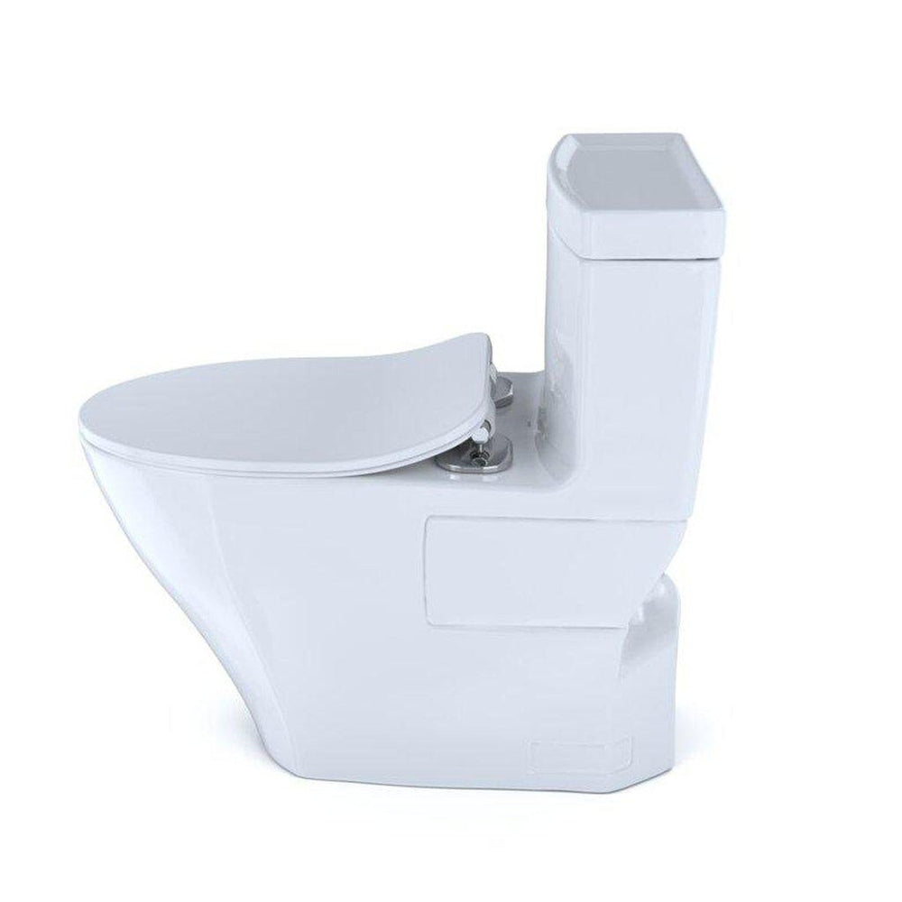 TOTO Aimes Cotton White 1.28 GPF Elongated One-Piece Toilet With Slim Seat & Washlet+ Connection
