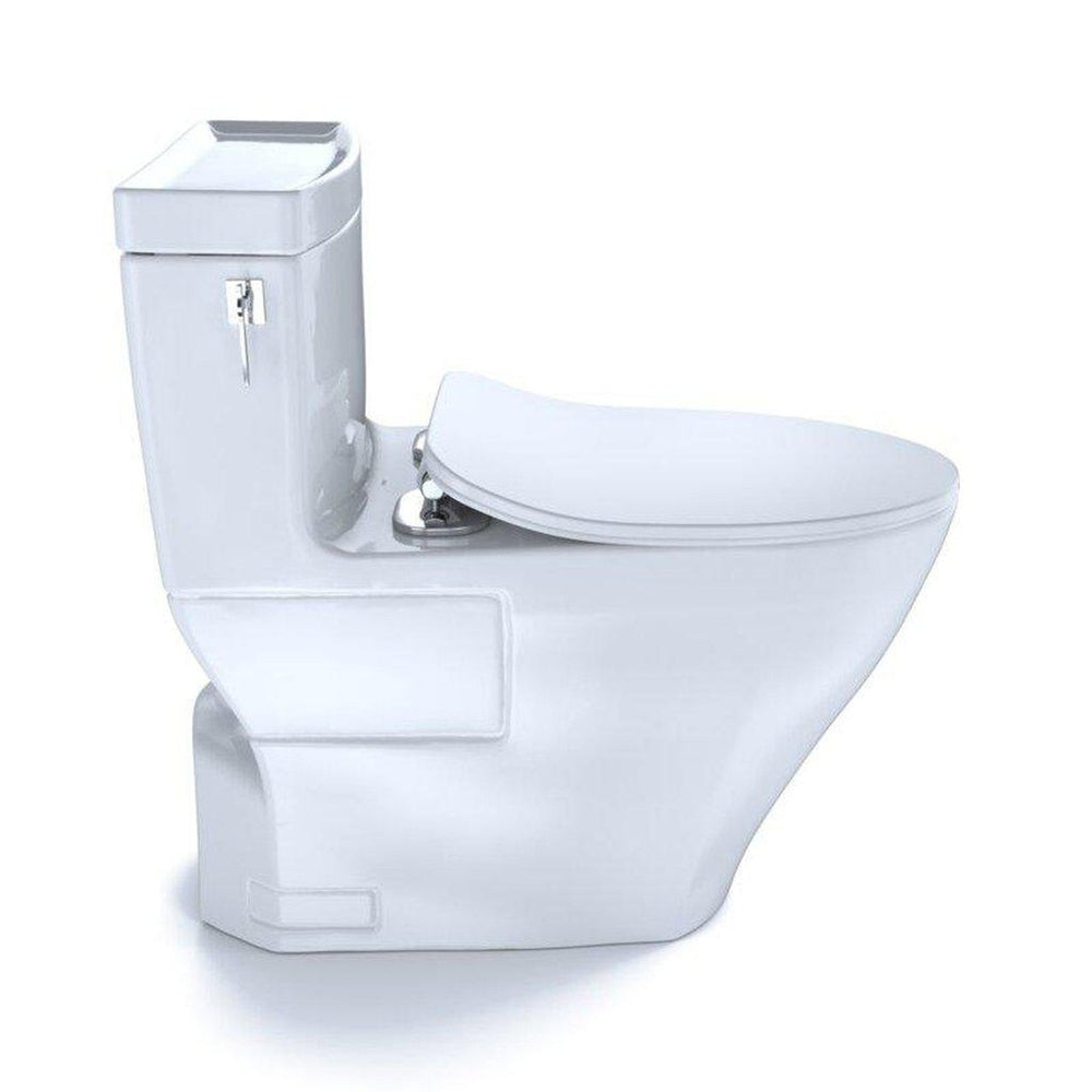 TOTO Aimes Cotton White 1.28 GPF Elongated One-Piece Toilet With Slim Seat & Washlet+ Connection