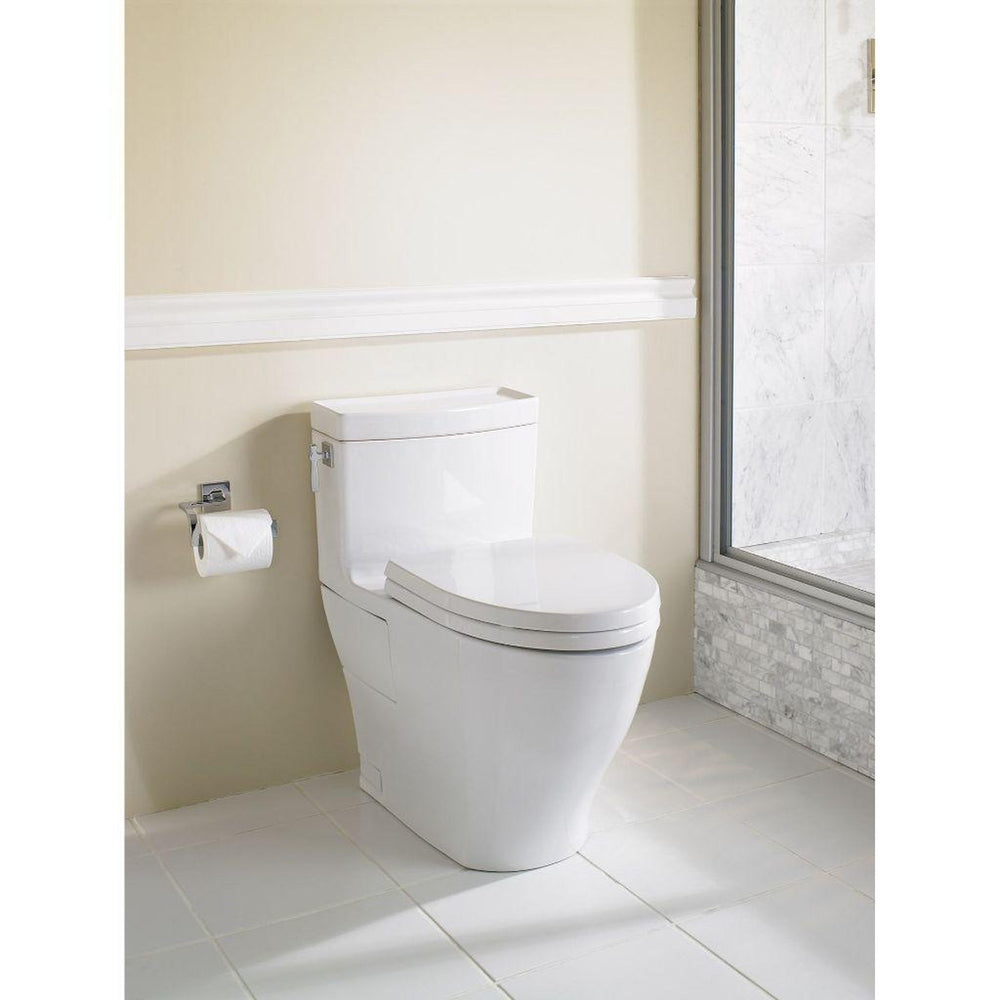 TOTO Aimes 1.28 GPF Elongated One-Piece Toilet With Washlet+ Connection MS626124CEF