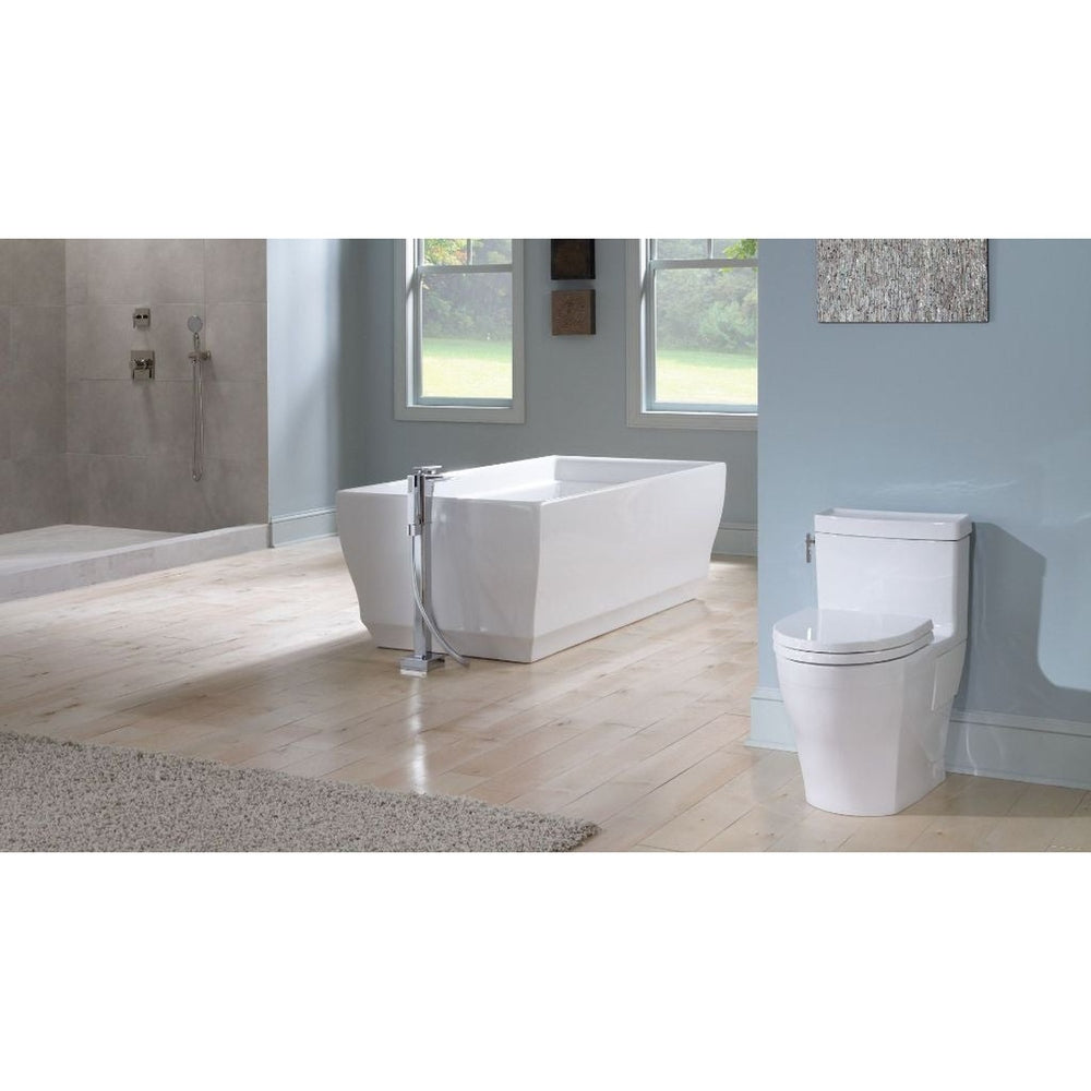 TOTO Aimes 1.28 GPF Elongated One-Piece Toilet With Washlet+ Connection MS626124CEF