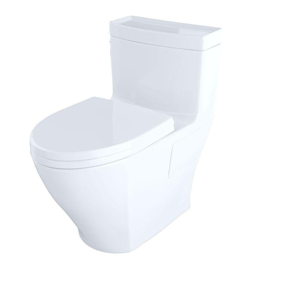 TOTO Aimes 1.28 GPF Elongated One-Piece Toilet With Washlet+ Connection MS626124CEF